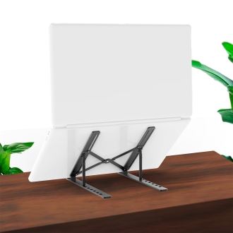 Soporte elevador portátil AISENS 10"-15.6" ajustable gris