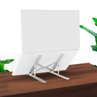 Soporte elevador portátil AISENS 10"-15" ajustable plata