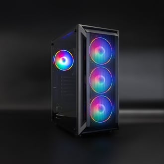 Caja ATX gaming TooQ TQGCC101-B "Ragnärok" negro