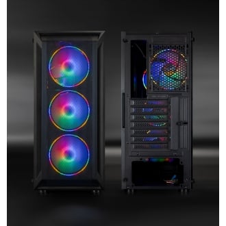 Caja ATX gaming TooQ TQGCC101-B "Ragnärok" negro