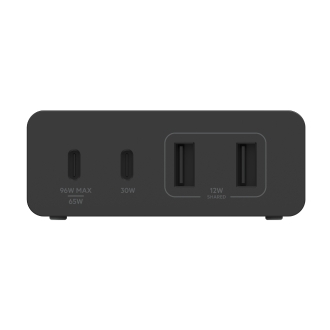 Cargador Belkin 2xUSB tipo C 2xUSB-A Gan Boost Charge 108W negro