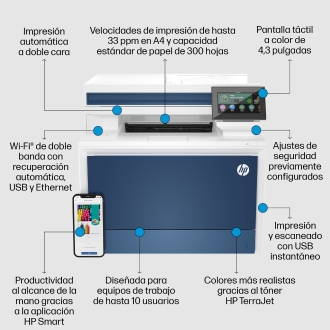 Multifunción láser color Pro 4302FDW A4 33ppm