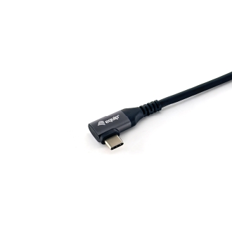 Cable Equip USB Tipo C 3.2 macho/macho 1m 5A 100W acodado 90º negro