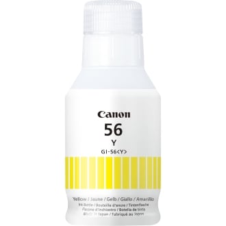 Botella tinta canon GI- 56y amarillo 135ml