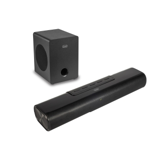 Barra de sonido 90W con subwoofer 2.1 inalámbrico Bluetooth USB