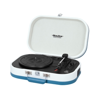 Sally tocadiscos Bluetooth batería recargable USB Trevi TT 1020 BT turquesa