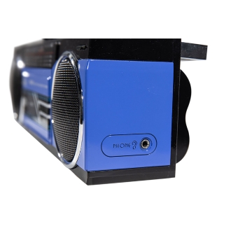 Radio grabadora portátil USB SD Bluetooth cassette Trevi RR 501 BT azul