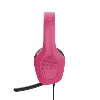 Auriculares Trust Gaming GXT 415P Zirox ligeros 3.5mm rosa