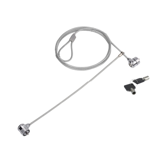 Cable de seguridad de portátil Conceptronic con doble cabezal y llave 1.5m