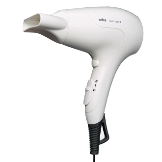 SECADOR DE PELO BRAUN SATIN HAIR HD180 COLOR BLANCO 2 VELOCIDADES 2 TEMPERATURAS 1800W