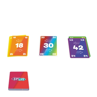 Split - Juego de Cartas Estratégico Multicolor para Niños a Partir de 8 Años