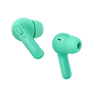 Auriculares Bluetooth Philips estuche de carga verde