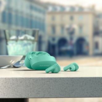 Auriculares Bluetooth Philips estuche de carga verde