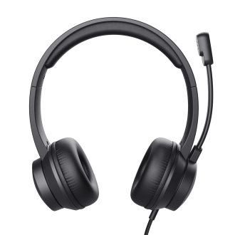 Auriculares Trust Ayda con micrófono plegable USB negro