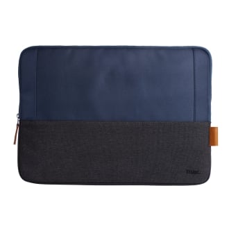 Funda Trust Lisboa Soft Sleeve hasta 16" negro/azul