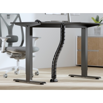 Organizador de cables Equip de doble canal negro