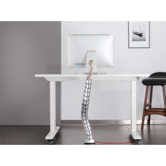 Organizador de cables Equip de doble canal plata