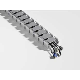 Organizador de cables de escritorio Equip gris