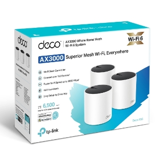 Punto de acceso WiFi 6 Mesh TP-Link Deco X55 pack 3 unidades