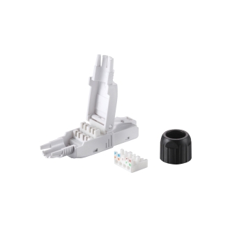 Kit 5 conectores RJ45 Equip Cat6A 121162, montaje sin herramientas