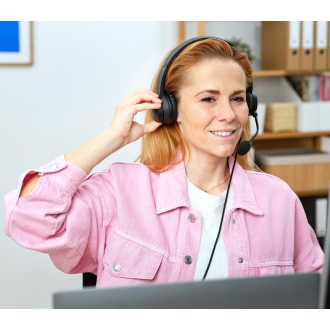 Auricular con microfono Trust HS-201 USB negro