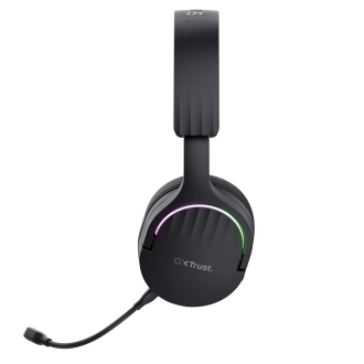 Auricular Bluetooth y USB-C Trust Gaming Fayzo GXT 491 RGB negro
