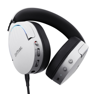 Auricular Bluetooth y USB-C Trust Gaming Fayzo GXT 491 RGB blanco