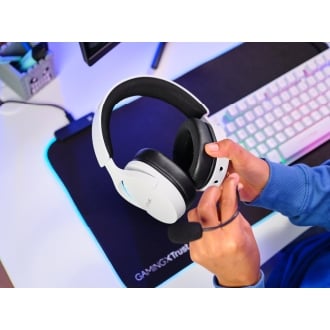 Auricular Bluetooth y USB-C Trust Gaming Fayzo GXT 491 RGB blanco
