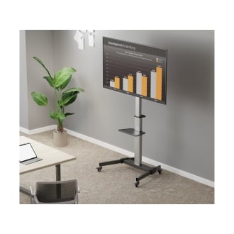 Soporte de pantalla de suelo con ruedas Equip de 37" a 86"