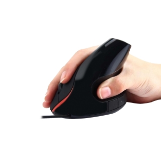 Ratón Ewent EW3156 ergonómico vertical 1000 DPI negro
