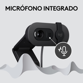 Webcam Logitech Brio 100 grafito full hd usb