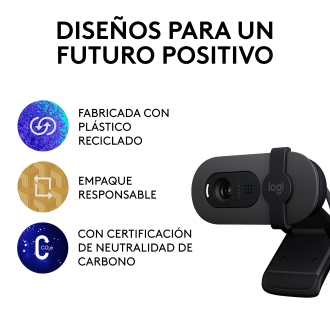 Webcam Logitech Brio 100 grafito full hd usb