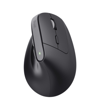 Ratón inalámbrico Trust Ergo Bayo II+ ergonómico vertical carga USB-C negro