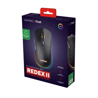 Ratón Trust Gaming RGB GXT 925 Redex II rgb 10000dpi 6 botones