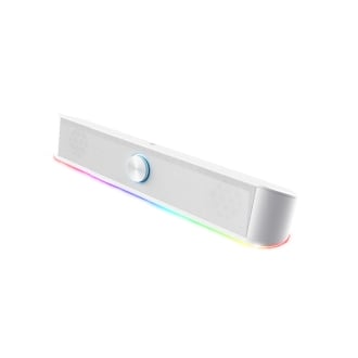 Barra de sonido Trust GXT Thorne RGB 12W Jack 3.5mm alimentado USB blanco