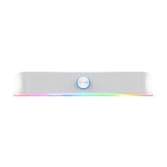 Barra de sonido Trust GXT Thorne RGB 12W Jack 3.5mm alimentado USB blanco