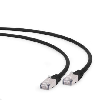 Cable de red Gembird S/FTP Cat6A 0.25m LSZH negro