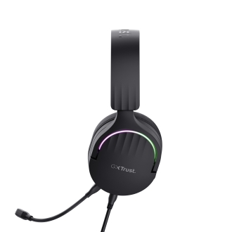 Auriculares Trust Gaming GXT 490 Fayzo RGB USB 7.1 micrófono desmontable negro