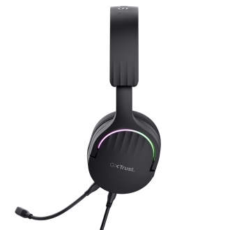Auriculares Trust Gaming GXT 490 Fayzo RGB USB 7.1 micrófono desmontable negro