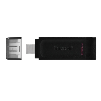 Memoria USB tipo C 3.2 Kingston DT70 256GB negro