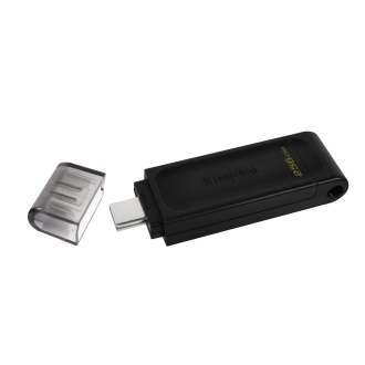 Memoria USB tipo C 3.2 Kingston DT70 256GB negro
