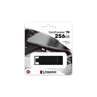 Memoria USB tipo C 3.2 Kingston DT70 256GB negro