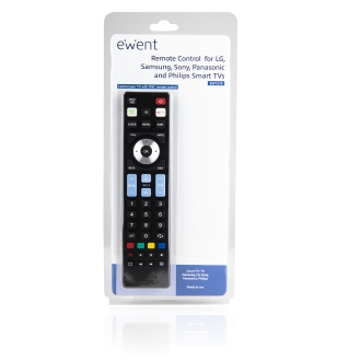 Mando a distancia Ewent ew1576 para tv inteligente lg samsung sony panasonic y philips