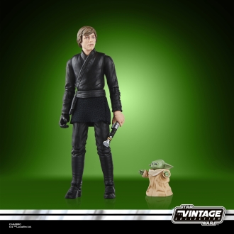 Figura hasbro star wars the book of boba fett luke skywalker & grogu