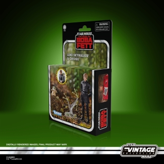 Figura hasbro star wars the book of boba fett luke skywalker & grogu