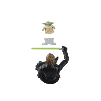 Figura hasbro star wars the book of boba fett luke skywalker & grogu