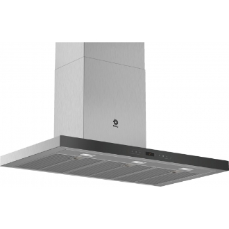 Campana Balay 3BC998HNC de 90cm extracción de 844m3/h y acabado en cristal negro