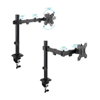 Soporte de mesa Tooq DB1801TN-B-B 13" a 32" con brazo negro