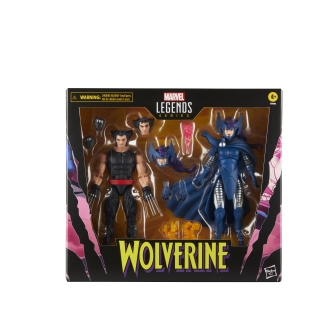 Set figuras hasbro marvel legends series wolverine & lady psylocke