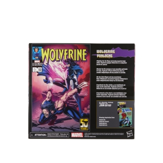 Set figuras hasbro marvel legends series wolverine & lady psylocke